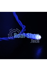 Гирлянда Neon-night Нить 10м, постоянное свечение, белый ПВХ, 230В, синий