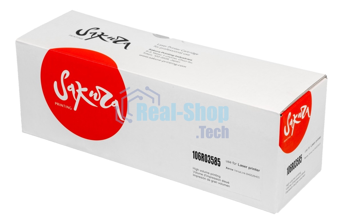 Картридж лазерный Sakura 106R03585 для Xerox VersaLink B400/B405, черный, 24600 к.
