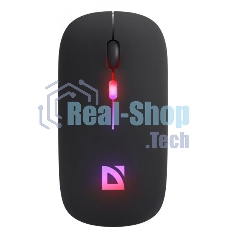 Мышь беспроводная Defender Touch MM-997 черный, 1600 dpi, радиоканал, Bluetooth, USB, кнопки - 4