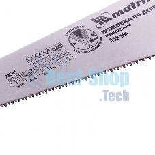 Ножовка по дереву Matrix, 450 мм, 7-8 TPI, зуб - 3D, каленый зуб, двухкомпонентная рукоятка