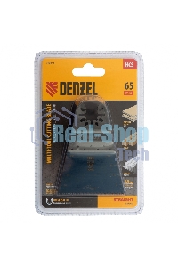 Насадка для МФИ Denzel режущая прямая, HCS, по дереву, ламинату, 65 х 1,8 мм, крупный зуб