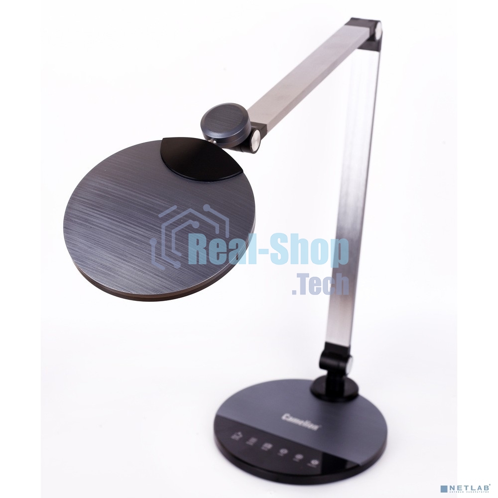 Светильник настольный Camelion KD-865 C48 черный металлик LED (10 Вт,230В,600 лм,сенс.рег.ярк и цвет.темп)