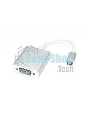 Адаптер Multiport Type-C на VGA для MacBook, серебристый