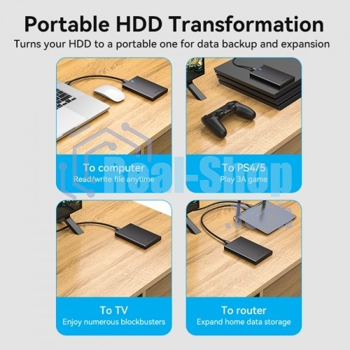 Внешний корпус Vention для HDD/SSD 2.5