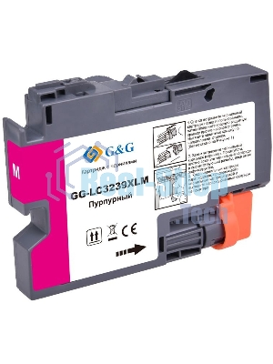 Картридж струйный G&G GG-LC3239XLM пурпурный (52мл) для Brother HL-J6000DW/J6100DW