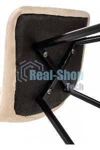 Стул для дома Бюрократ CH-K1_4 комплект 4 шт бежевый Holland 06 металл черный на ножках