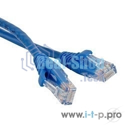 Патч-корд Hyperline PC-LPM-UTP-RJ45-RJ45-C6-2M-LSZH-BL U/UTP, Cat.6, LSZH, 2 м, синий