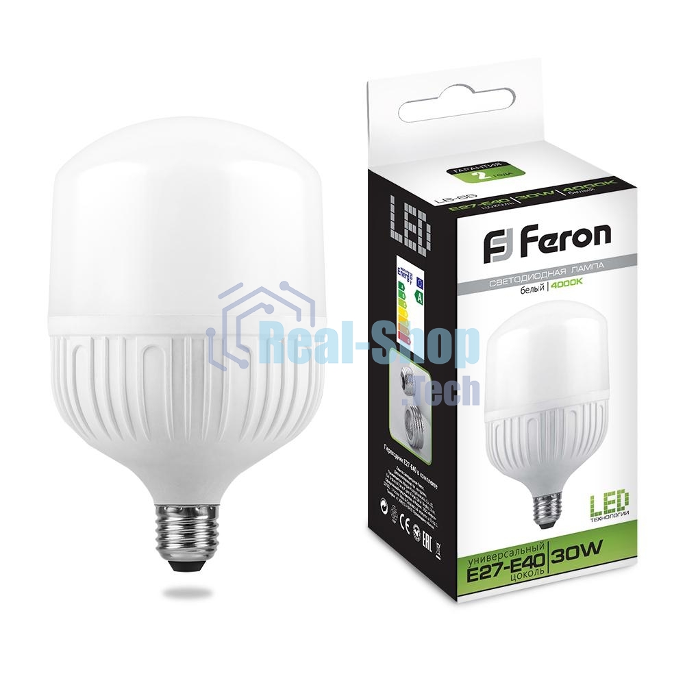 Лампа светодиодная Feron LB-65 30W 230V E27-E40 4000K