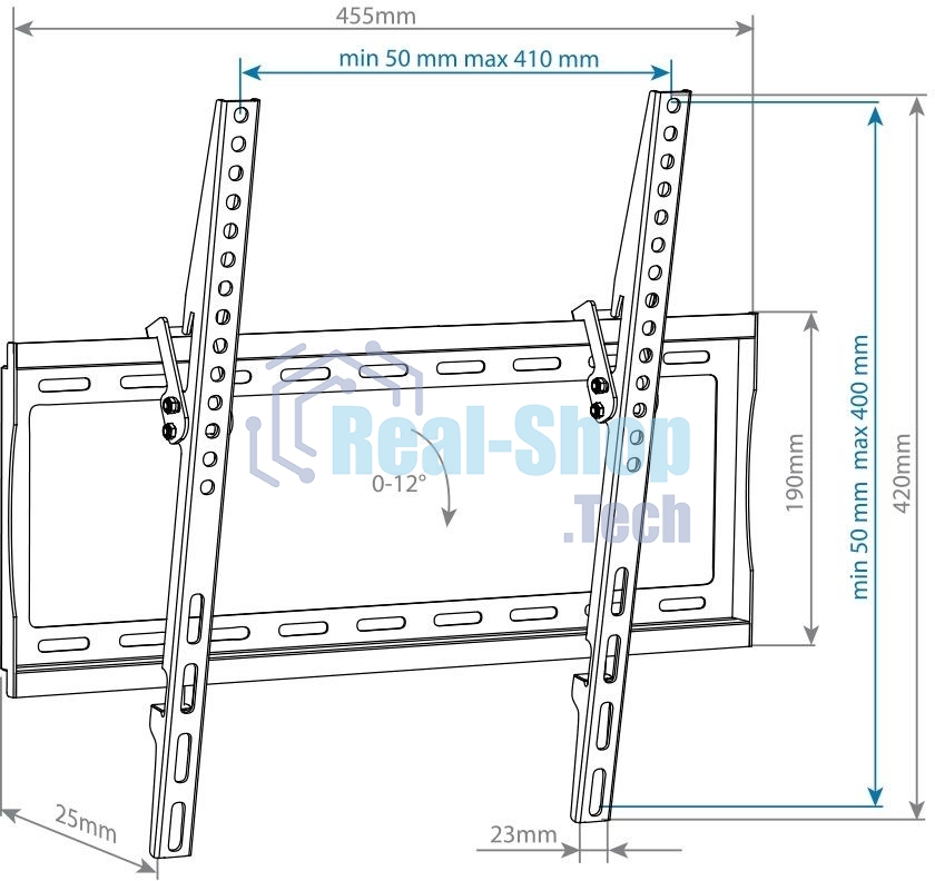 Кронштейн для телевизора Arm Media STEEL-4 черный 22