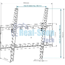 Кронштейн для телевизора Arm Media STEEL-4 черный 22