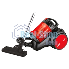 Пылесос Centek CT-2524 черный/красный, 420/2300 Вт, уборка сухая, пылесборник контейнер 2 л