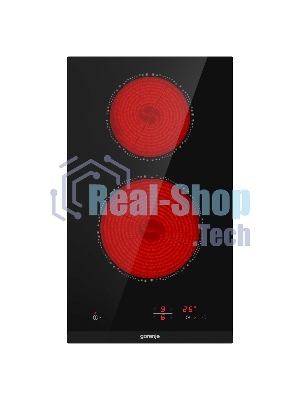 Варочная панель Gorenje ECT321BCSC, конфорок: 2 шт., стеклокерамика, независимая, черный