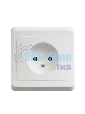 Розетка 1-м СП Этюд 16А IP20 без заземл. бел. SchE PC16-001B