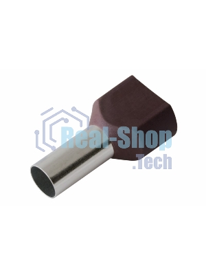 Наконечник штыревой втулочный изолированный Rexant F-14 мм 2х10 мм² (НШВи(2) 10-14/Ги2 10-14) красный