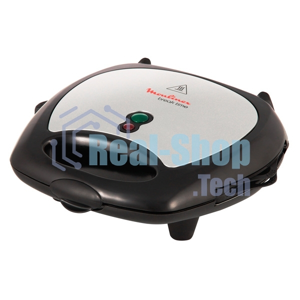 Сэндвичница Moulinex Break Time SW611812 700Вт серебристый/черный
