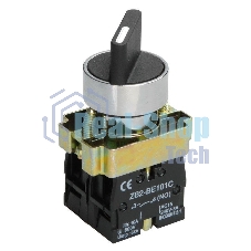 Переключатель LAY5-BD25 на 2 полож. черный I-O станд. ручка ИЭК BSW60-BD-2-K02