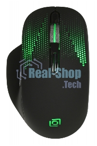 Мышь беспроводная Oklick 636LWC черный, 2400 dpi, радиоканал, USB/USB-C, кнопки - 6