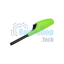 Бытовая газовая пьезозажигалка с классическим пламенем многоразовая (1 шт.) зеленая СК-306 Сокол