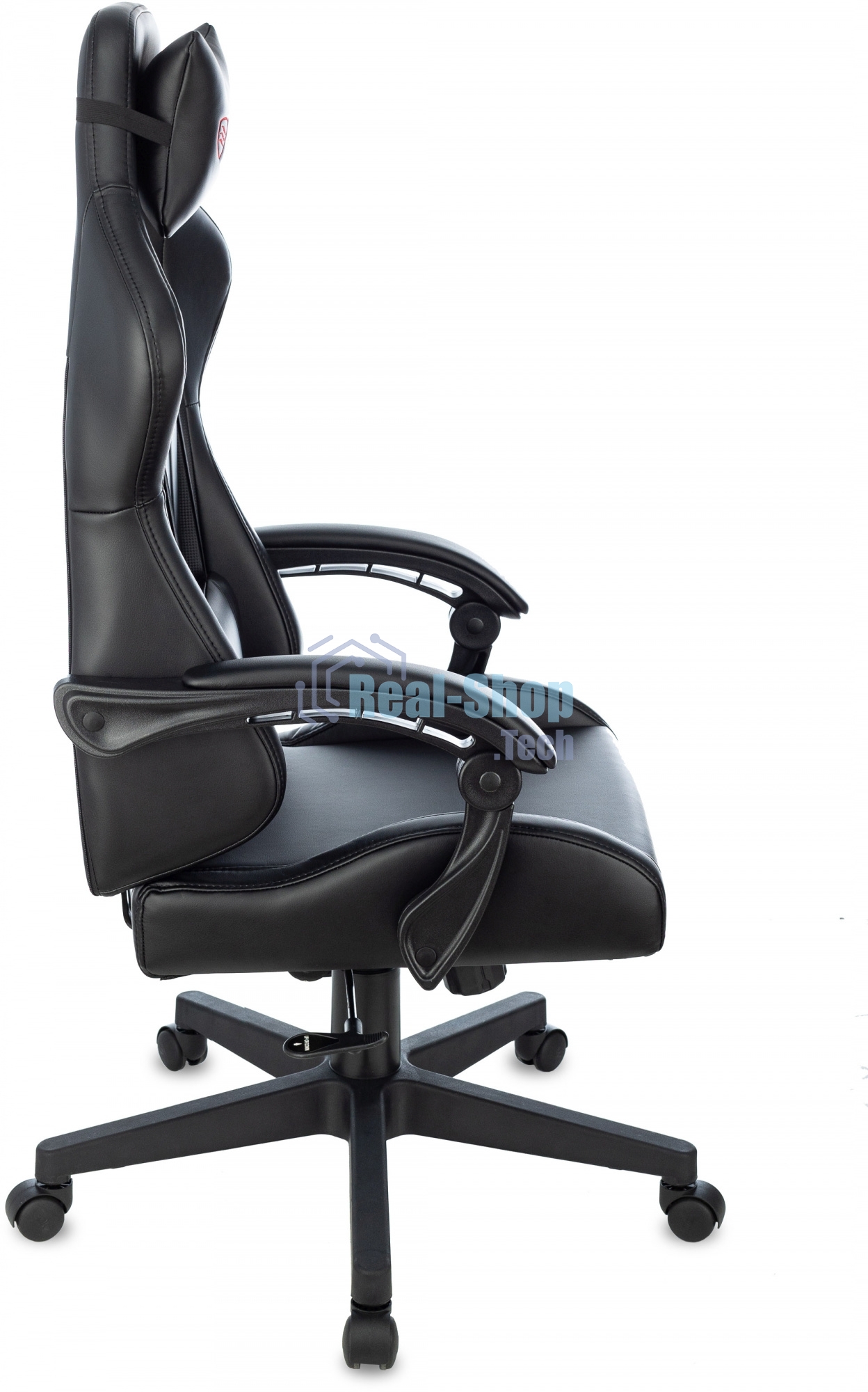 Кресло игровое Бюрократ Zombie GAME TETRA черный/карбон эко.кожа крестов. пластик