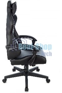 Кресло игровое Бюрократ Zombie GAME TETRA черный/карбон эко.кожа крестов. пластик