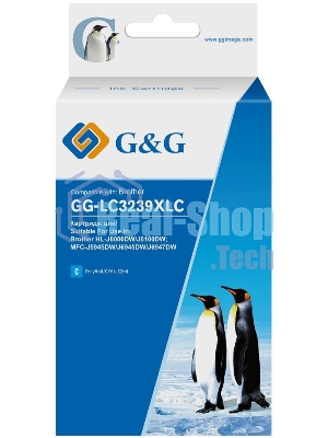Картридж струйный G&G GG-LC3239XLC голубой (52мл) для Brother HL-J6000DW/J6100DW