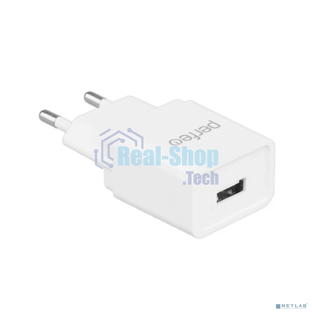 Сетевое зарядное устройство PERFEO с разъемом USB, 2А, белый (I4657)