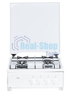Плита газовая Flama AVG 1401 W белый,крышка