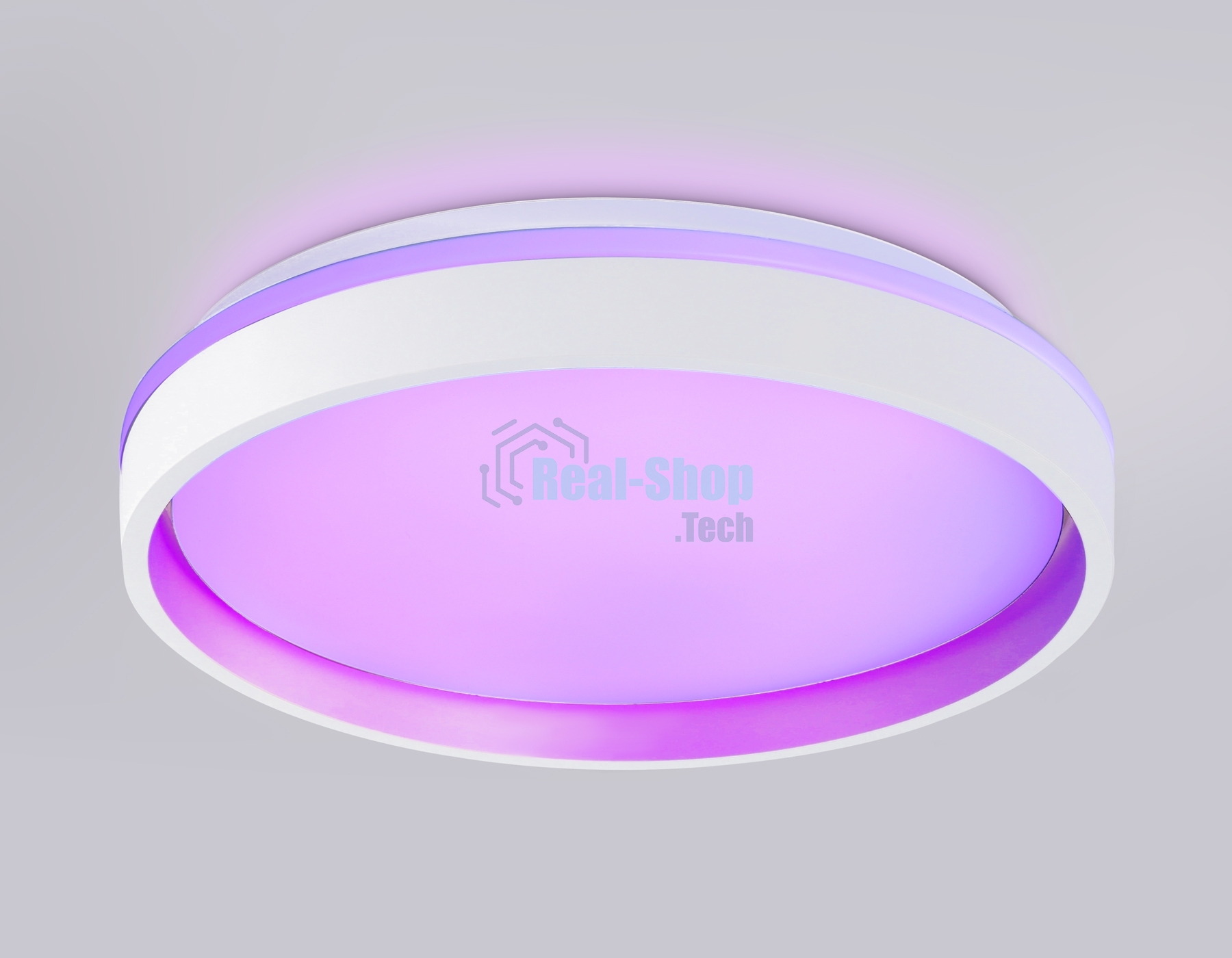 Светодиодный светильник RGB Ambrella light FZ601 WH/GD белый/золото IP20 46W 3000K-6500K+RGB D390*80 (ПДУ ИК)