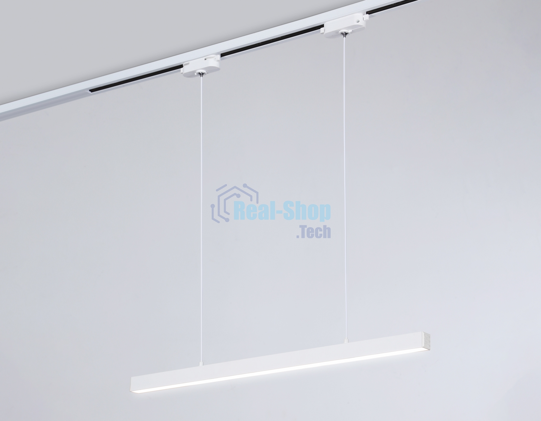 Трековый однофазный подвесной светодиодный светильник Ambrella light GL6783 WH белый LED 24W 4200K 600*22*1025