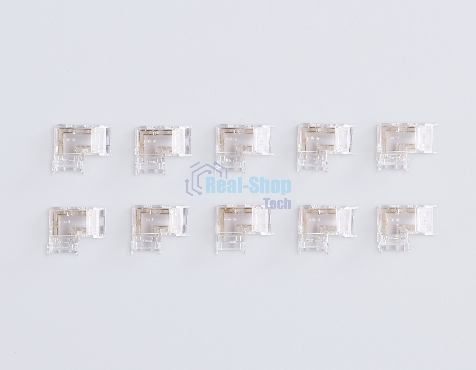 GS6891 Соединитель угловой COB RGB 12/24V для лент 10mm (4 конт.) (10шт)