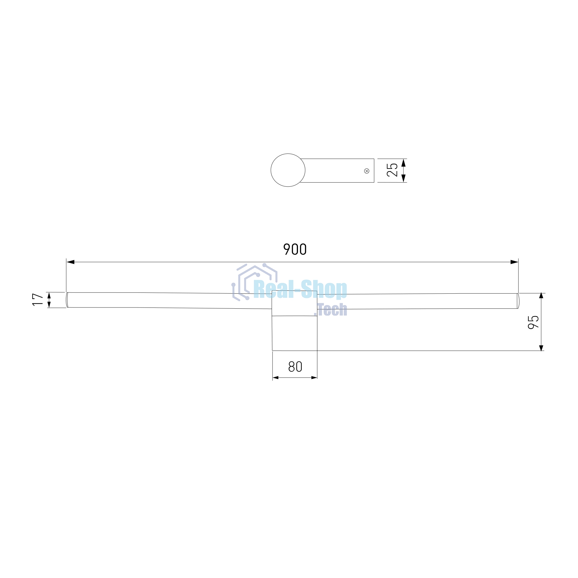 40153/LED / Светильник настенный светодиодный Luar латунь 3000K