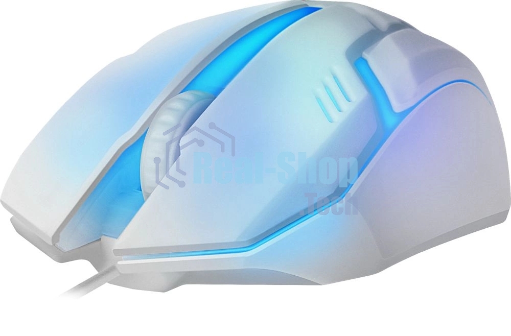 Мышь проводная Defender Cyber MB-560L белый, 1200 dpi, USB, кнопки - 3
