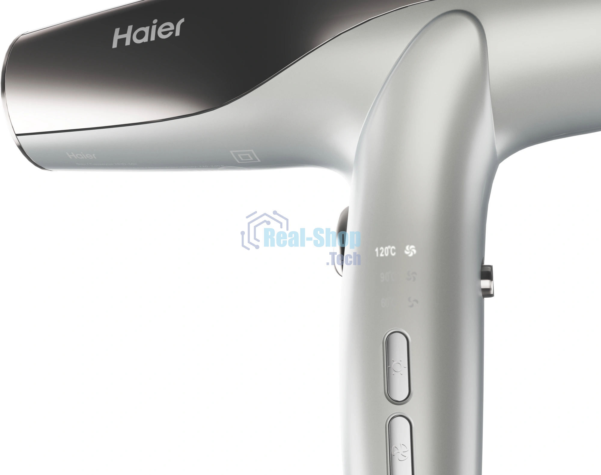 Фен Haier HHD-602 белый, 1600 Вт, ионизация