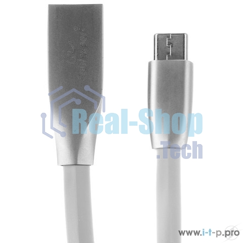 Кабель USB 2.0 Cablexpert CC-G-mUSB01W-1M, AM/microB, серия Gold, длина 1м, белый, блистер