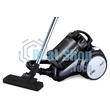 Пылесос Centek CT-2524 циклон, 2300/420Вт (!!!), низкий уровень шума, телескоп (черный/серый)