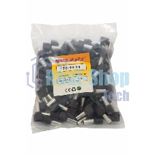 Наконечник штыревой втулочный изолированный Rexant F-14 мм 2х10 мм² (НШВи(2) 10-14/Ги2 10-14) красный