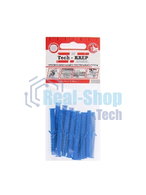 Дюбель распорный Чапай 6х60 шипы+усы полипропилен (уп.14шт) пакет Tech-Krep 111129