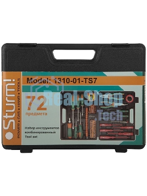 Набор инструментов Sturm 1310-01-TS7 72 ПРЕДМЕТА, ПЛАСТИКОВЫЙ КЕЙС. 1310-01-TS7