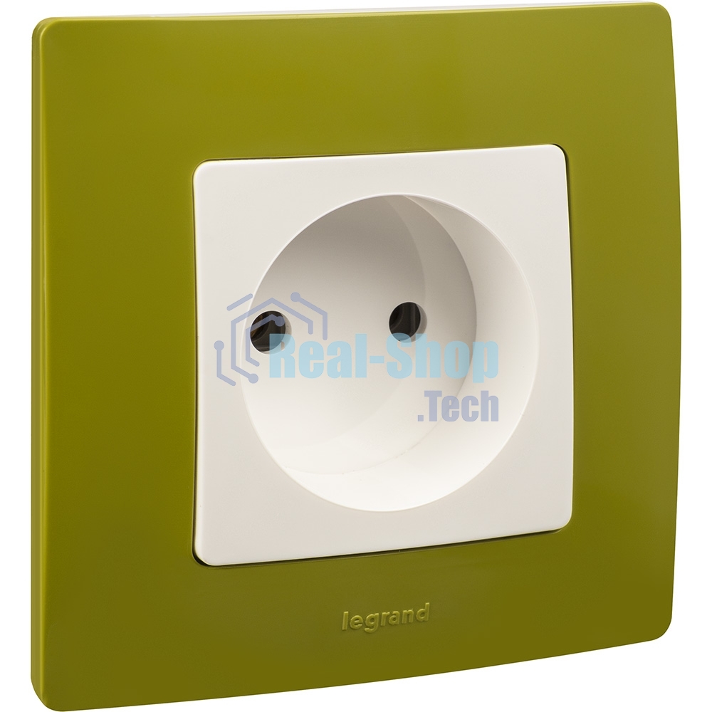 Розетка 2К винты, белый ETIKA