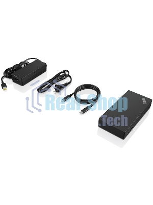 USB-концентратор Lenovo ThinkPad 40AY0090EU, USB Type-C, USB/USB Type-C/RJ-45/HDMI/DisplayPort/mini-jack 3.5мм, USB