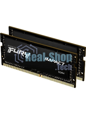 Оперативная память Kingston Fury Impact, DDR4, 16GB (2x8GB), 3200MHz, CL20, SO-DIMM