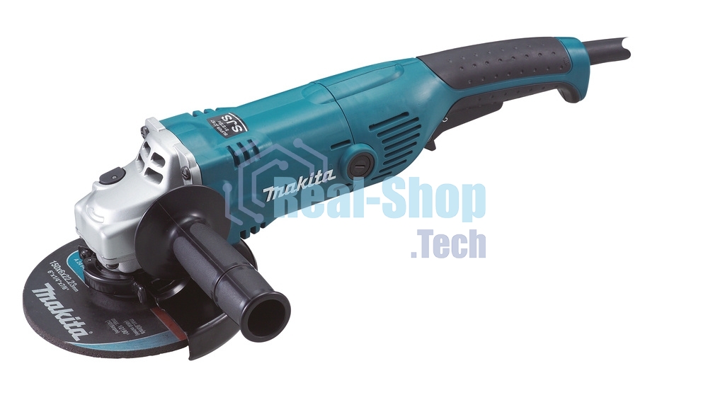 Угловая шлифовальная машина Makita GA6021 УШМ,ф150мм, 1050Вт,10000об\м,2.3кг,кор,муфта SJS,фикс вкл-ля,шлиф диск