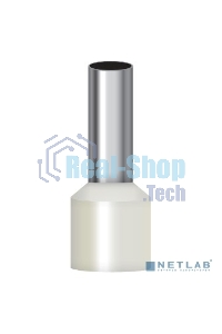 Наконечник-гильза изол. Е1012 10кв.мм (уп.100шт) ИЭК UGN10-010-07-12