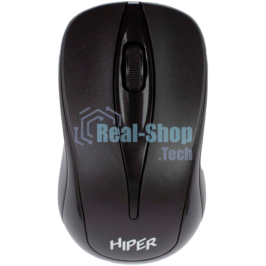 Мышь беспроводная HIPER HOMW-061 черный, 1000 dpi, радиоканал, USB, кнопки - 3
