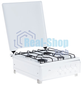 Плита газовая Flama AVG 1401 W белый,крышка