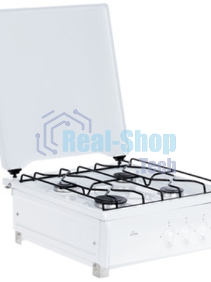 Плита газовая Flama AVG 1401 W белый,крышка