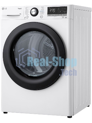 Сушильная машина LG DC90V3V6W белый, 9 кг, сушка - тепловой насос, программ - 14, 60 x 85 x 66 см