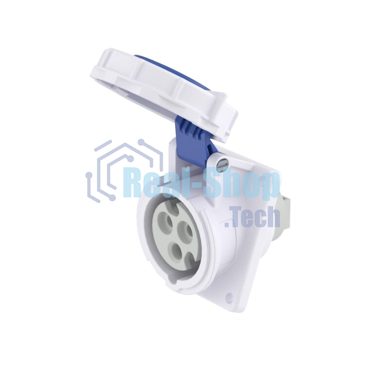 DKC Розетка панельная с наклоном PAS IP67 16А 2P+E 230В
