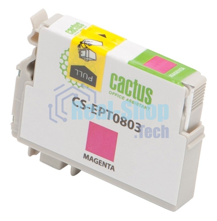 Картридж струйный Cactus CS-EPT0803 (T0803) пурпурный (11,4 мл) для Epson Stylus Photo P50/PX650/PX660/PX700/PX700W/PX710/PX710W/PX720/PX720WD/PX800/PX800FW/PX810/PX810FW/PX820/PX820FWD/R265/R285/R360/RX560/RX585/RX685
