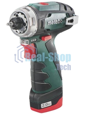 Дрель-шуруповерт Metabo PowerMaxx BS 600080500, 12 В, 2 Ач, 34 Нм, щеточный
